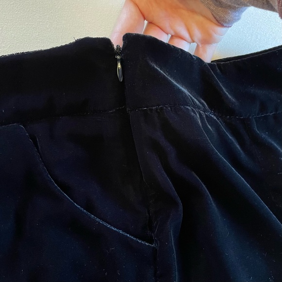 Gap velour pencil skirt women’s size 8 holiday party dark academia Wendy Adams - Picture 5 of 5